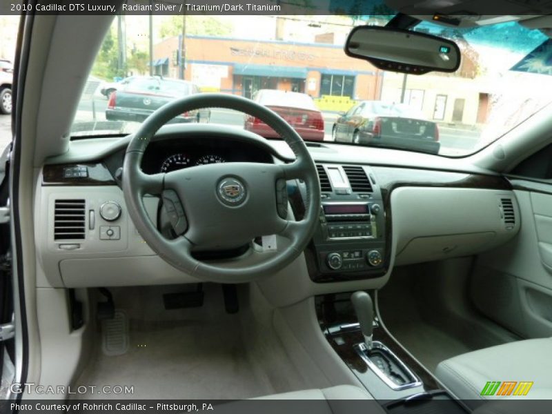 Radiant Silver / Titanium/Dark Titanium 2010 Cadillac DTS Luxury