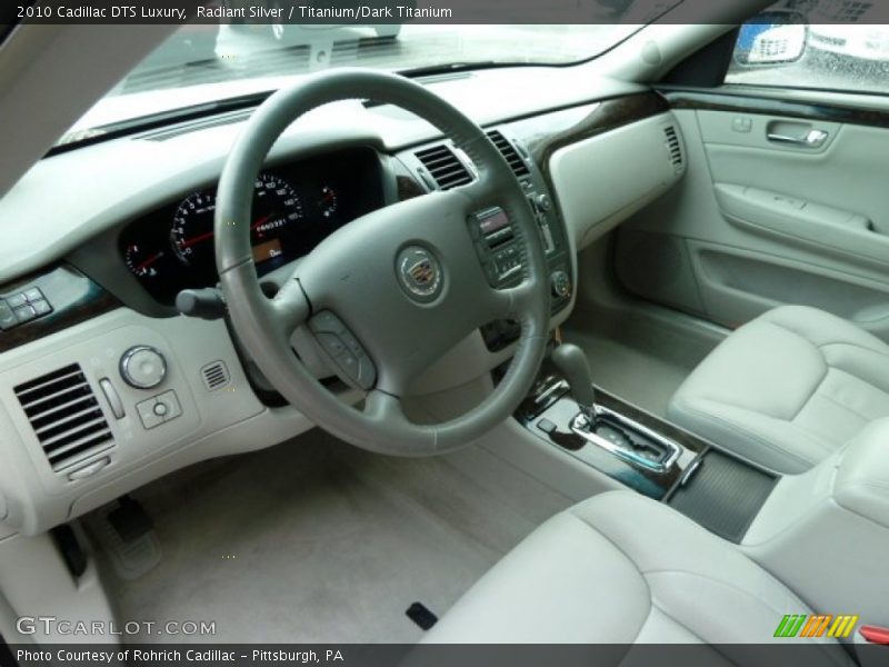 Radiant Silver / Titanium/Dark Titanium 2010 Cadillac DTS Luxury