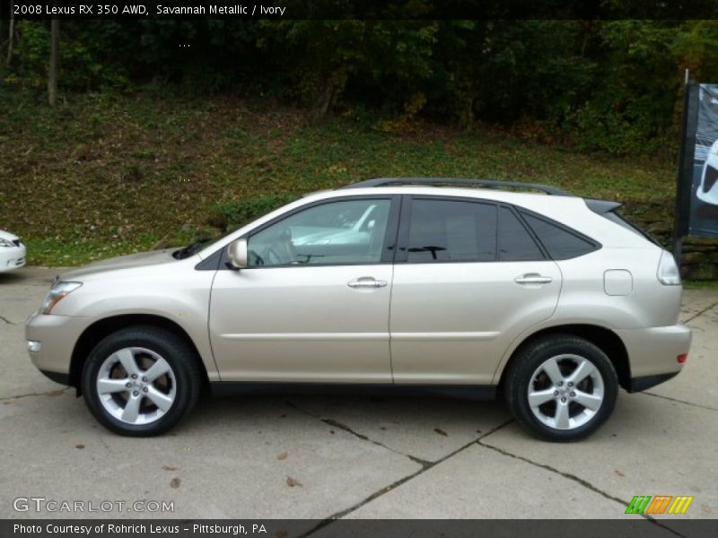 Savannah Metallic / Ivory 2008 Lexus RX 350 AWD