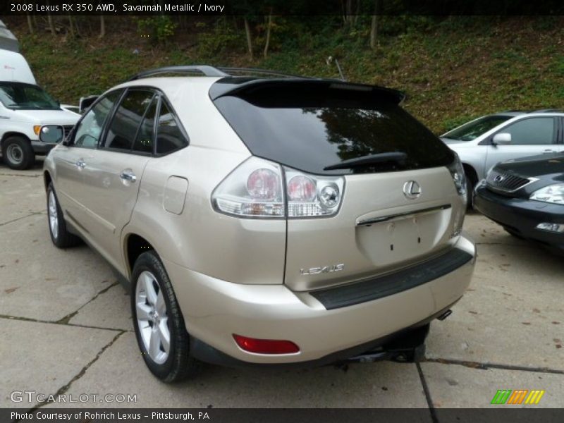 Savannah Metallic / Ivory 2008 Lexus RX 350 AWD