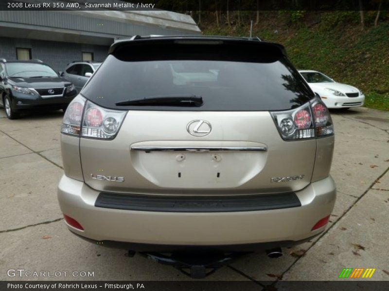 Savannah Metallic / Ivory 2008 Lexus RX 350 AWD