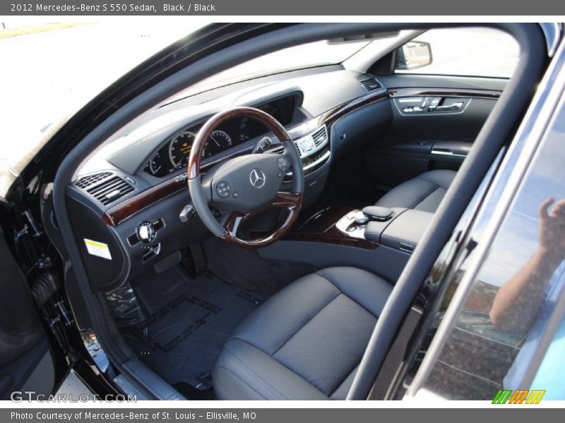 Black / Black 2012 Mercedes-Benz S 550 Sedan