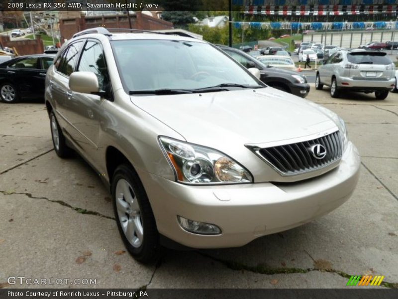 Savannah Metallic / Ivory 2008 Lexus RX 350 AWD