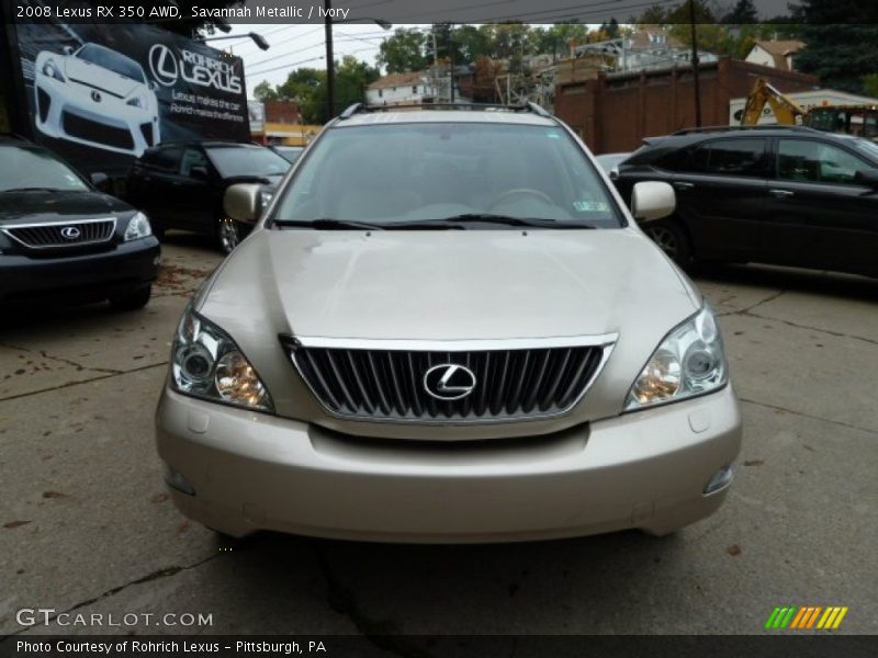 Savannah Metallic / Ivory 2008 Lexus RX 350 AWD