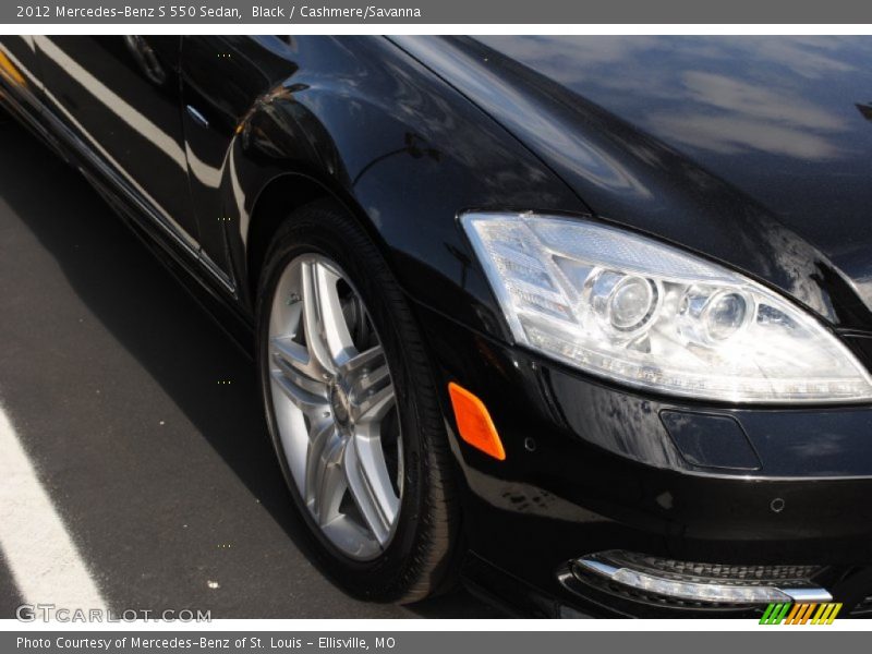 Black / Cashmere/Savanna 2012 Mercedes-Benz S 550 Sedan