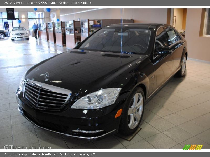 Black / Black 2012 Mercedes-Benz S 550 4Matic Sedan