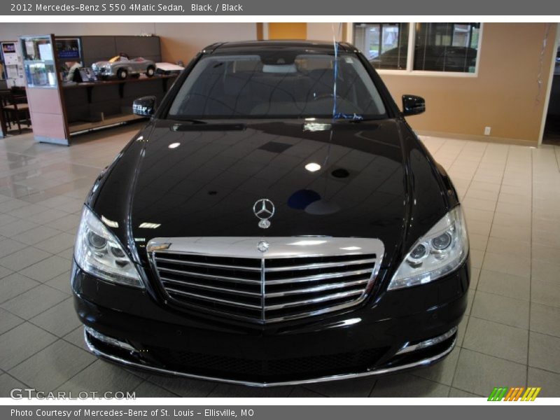 Black / Black 2012 Mercedes-Benz S 550 4Matic Sedan
