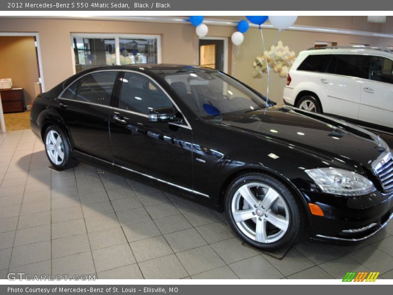 Black / Black 2012 Mercedes-Benz S 550 4Matic Sedan