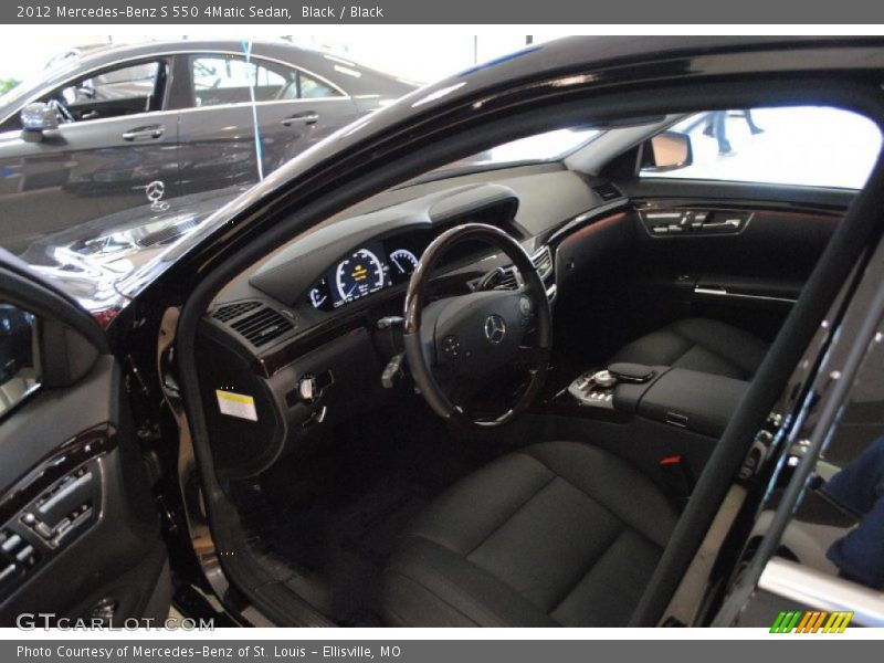 Black / Black 2012 Mercedes-Benz S 550 4Matic Sedan