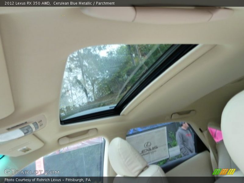 Cerulean Blue Metallic / Parchment 2012 Lexus RX 350 AWD