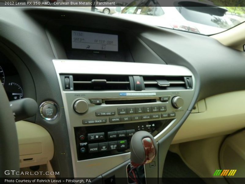Cerulean Blue Metallic / Parchment 2012 Lexus RX 350 AWD