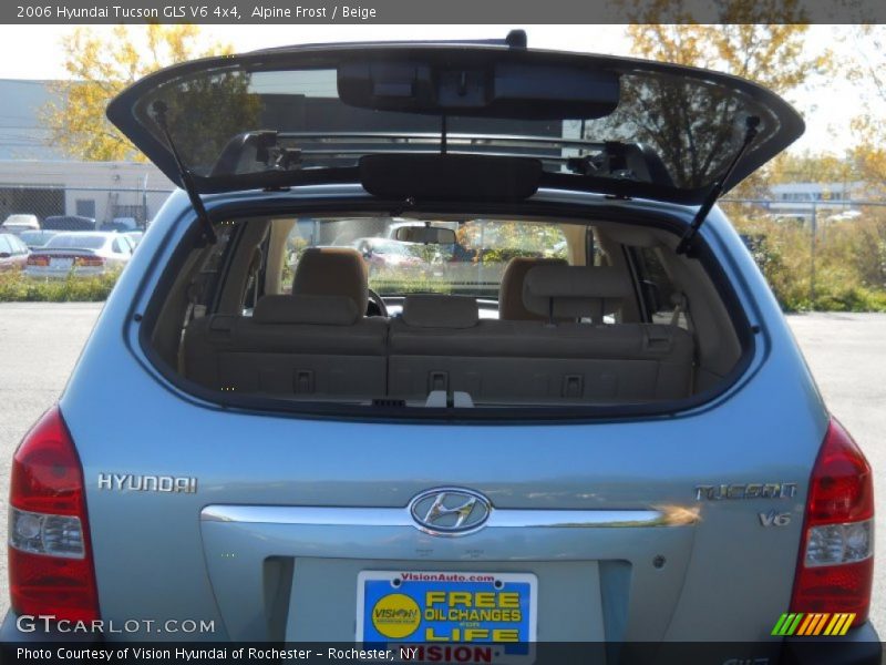 Alpine Frost / Beige 2006 Hyundai Tucson GLS V6 4x4