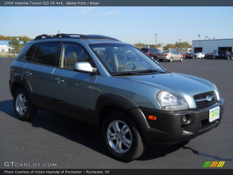 Alpine Frost / Beige 2006 Hyundai Tucson GLS V6 4x4