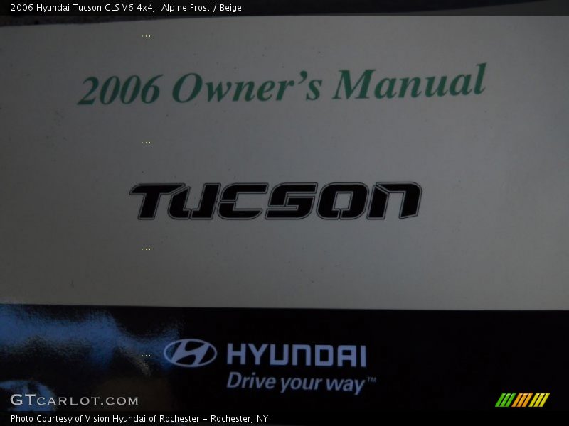 Alpine Frost / Beige 2006 Hyundai Tucson GLS V6 4x4