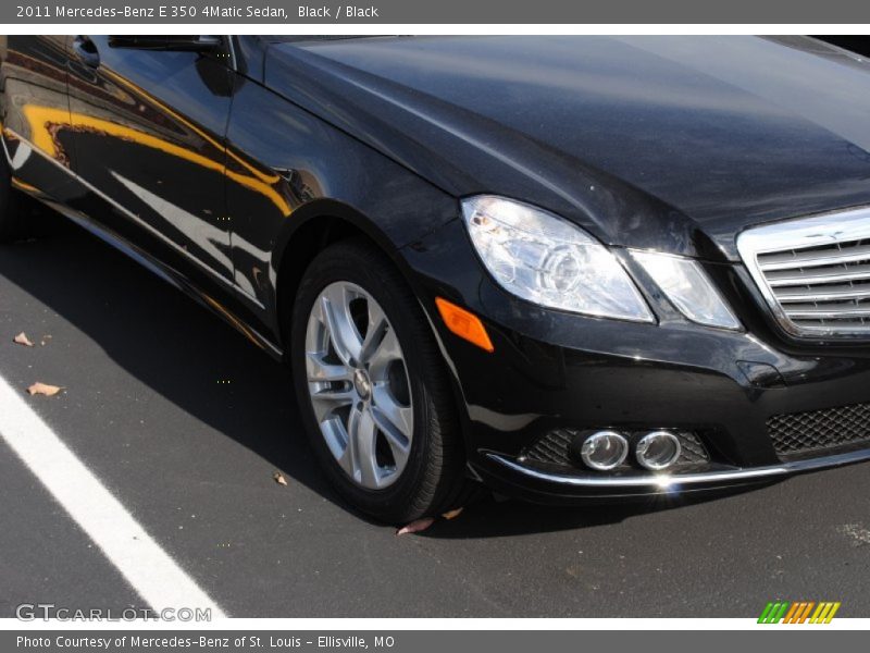 Black / Black 2011 Mercedes-Benz E 350 4Matic Sedan