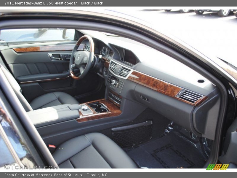 Black / Black 2011 Mercedes-Benz E 350 4Matic Sedan