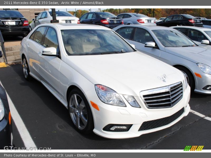 Arctic White / Almond/Black 2011 Mercedes-Benz E 350 Sedan