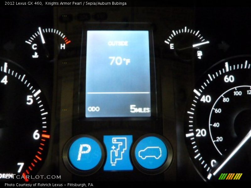 Knights Armor Pearl / Sepia/Auburn Bubinga 2012 Lexus GX 460