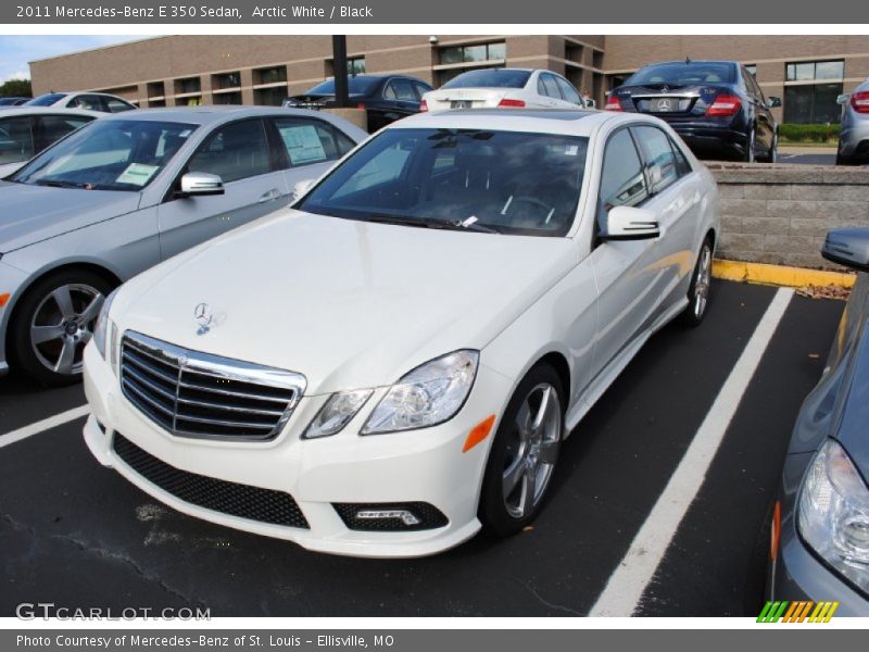 Arctic White / Black 2011 Mercedes-Benz E 350 Sedan