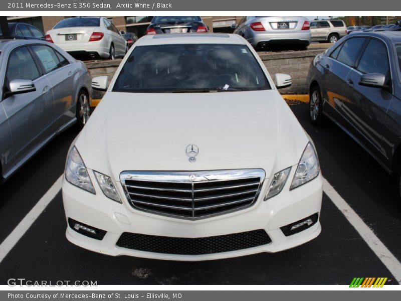 Arctic White / Black 2011 Mercedes-Benz E 350 Sedan