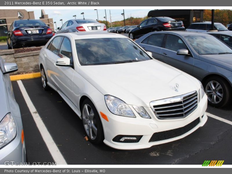 Arctic White / Black 2011 Mercedes-Benz E 350 Sedan