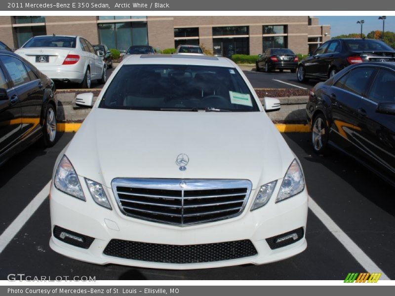 Arctic White / Black 2011 Mercedes-Benz E 350 Sedan