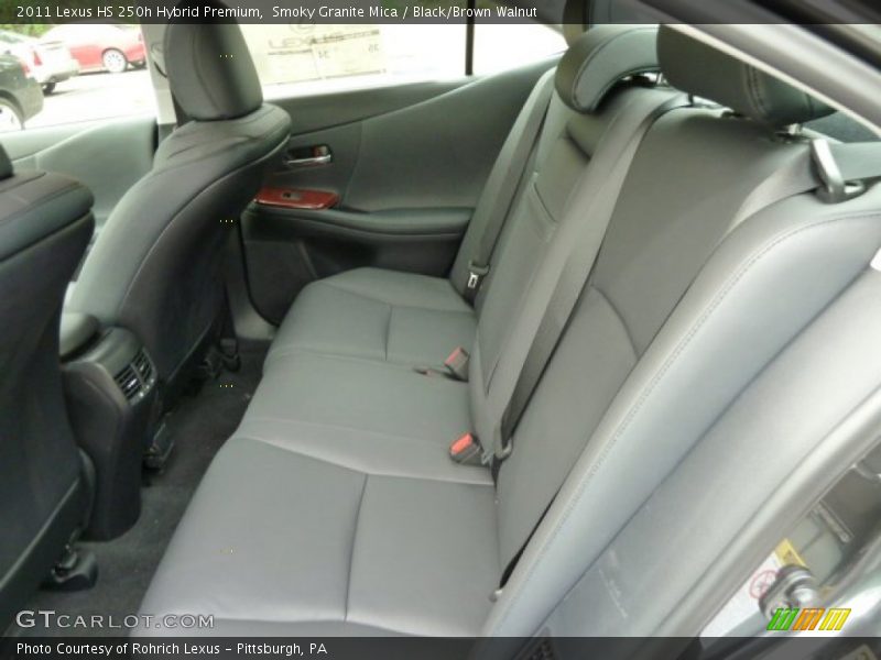 Smoky Granite Mica / Black/Brown Walnut 2011 Lexus HS 250h Hybrid Premium