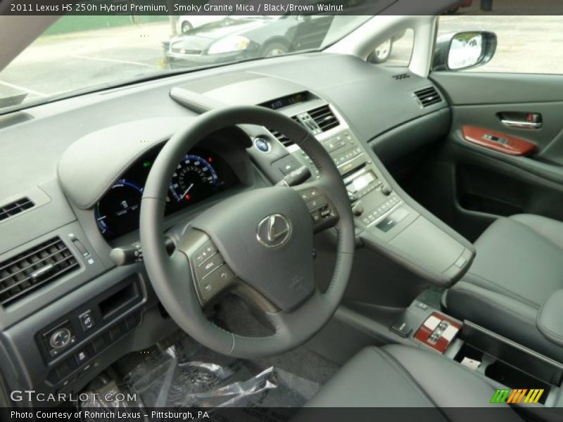  2011 HS 250h Hybrid Premium Black/Brown Walnut Interior