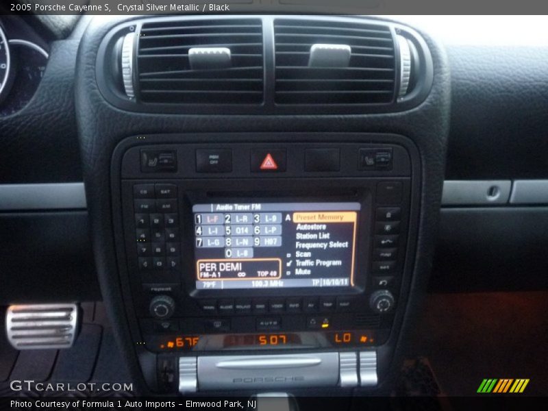 Crystal Silver Metallic / Black 2005 Porsche Cayenne S