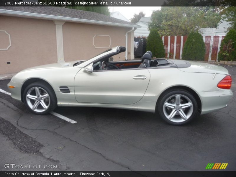 designo Silver Metallic / Charcoal 2003 Mercedes-Benz SL 500 Roadster
