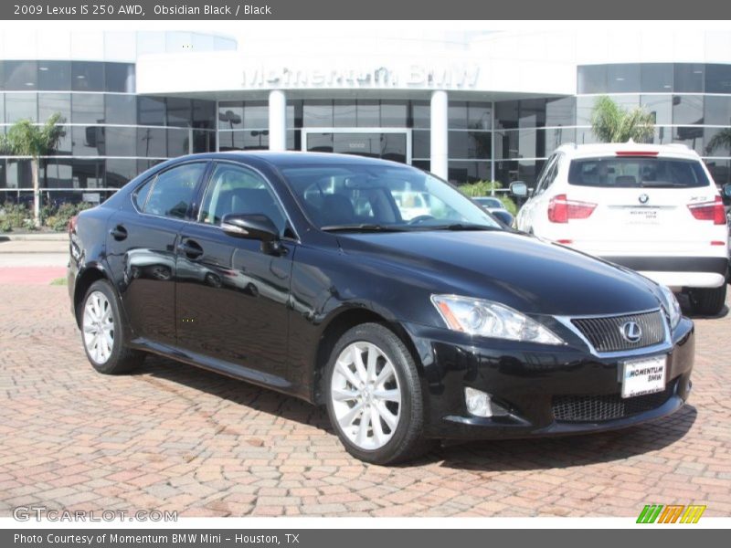 Obsidian Black / Black 2009 Lexus IS 250 AWD