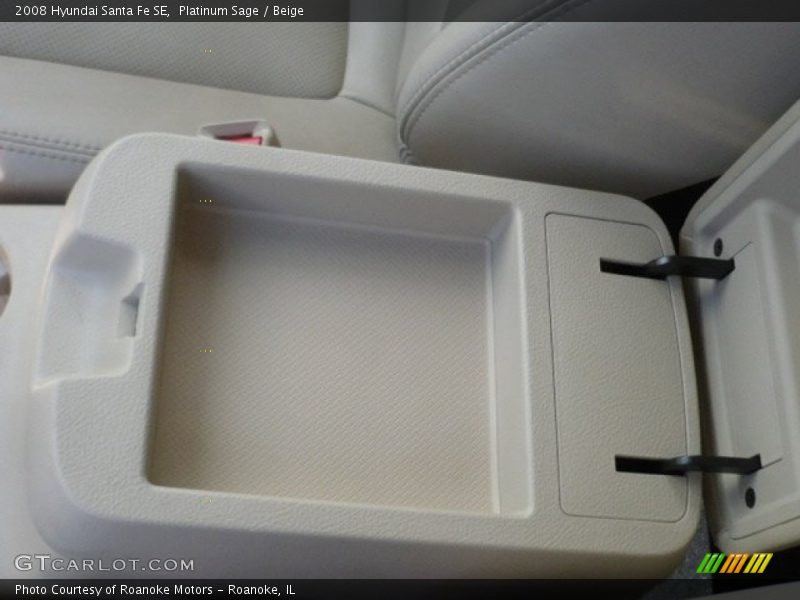 Platinum Sage / Beige 2008 Hyundai Santa Fe SE