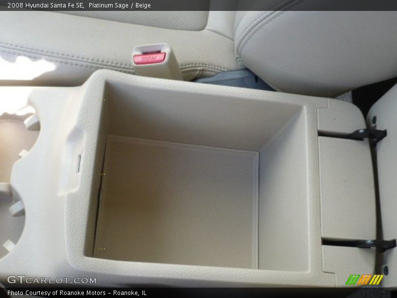 Platinum Sage / Beige 2008 Hyundai Santa Fe SE