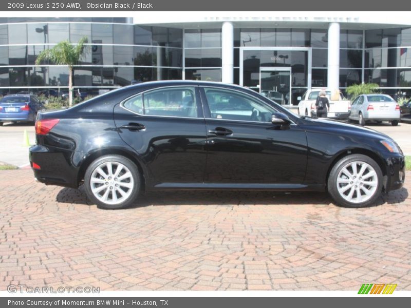 Obsidian Black / Black 2009 Lexus IS 250 AWD