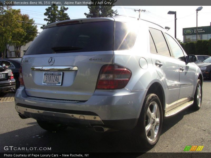 Alpine Rain Metallic / Ash Grey 2008 Mercedes-Benz ML 350 4Matic