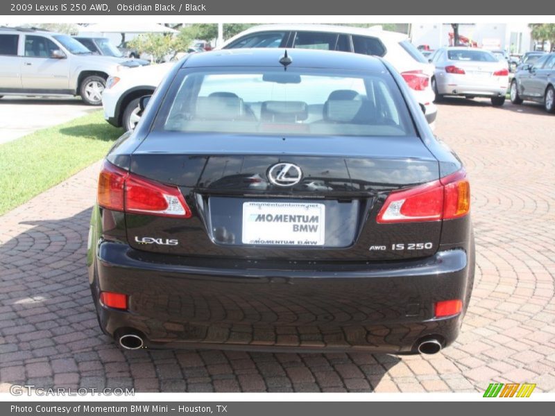 Obsidian Black / Black 2009 Lexus IS 250 AWD