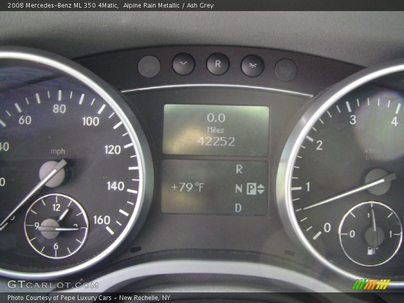 Alpine Rain Metallic / Ash Grey 2008 Mercedes-Benz ML 350 4Matic