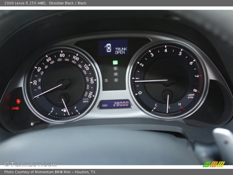 Obsidian Black / Black 2009 Lexus IS 250 AWD