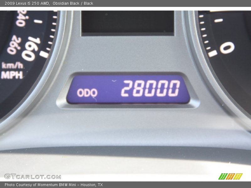 Obsidian Black / Black 2009 Lexus IS 250 AWD