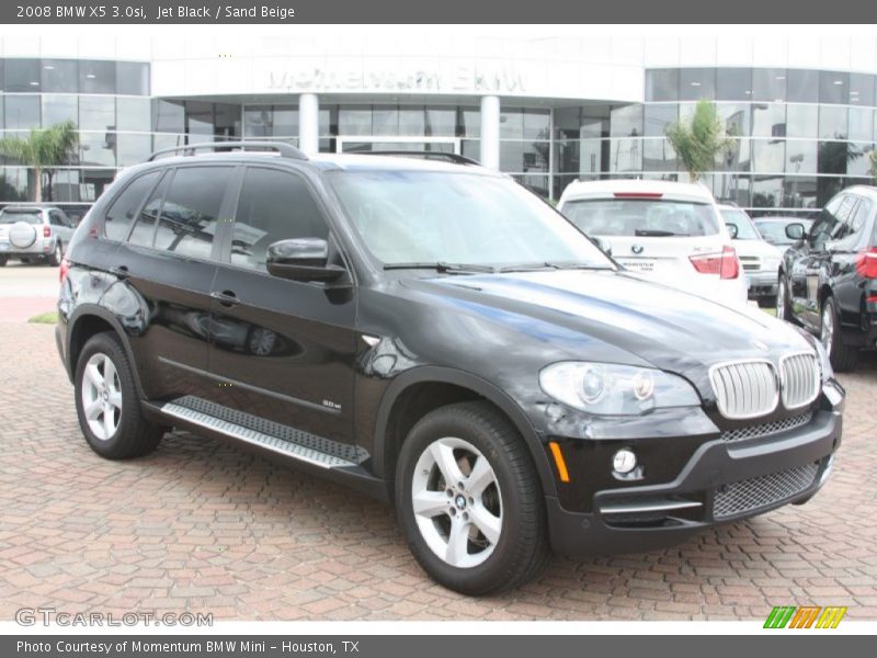 Jet Black / Sand Beige 2008 BMW X5 3.0si