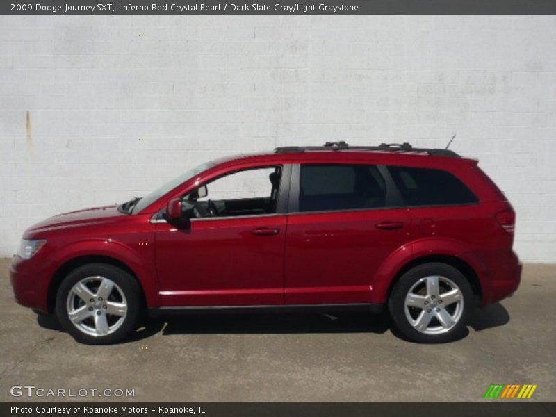 Inferno Red Crystal Pearl / Dark Slate Gray/Light Graystone 2009 Dodge Journey SXT