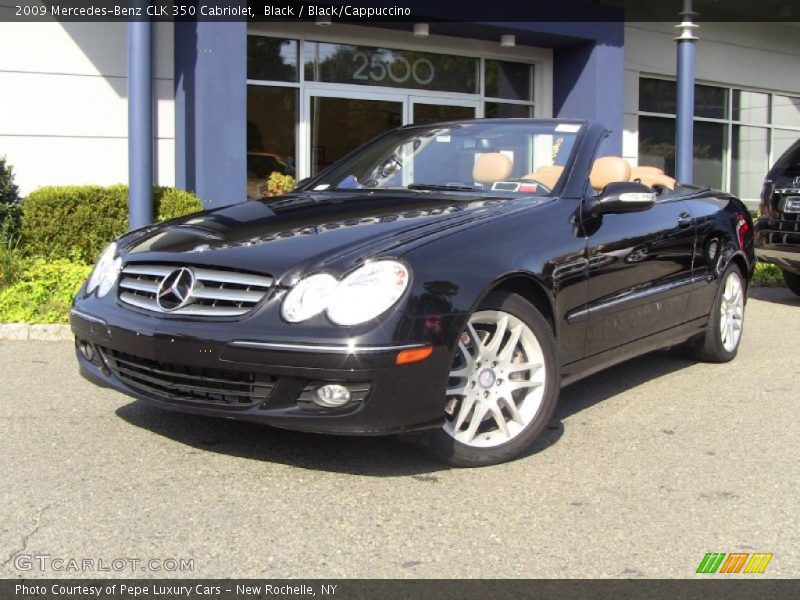 Black / Black/Cappuccino 2009 Mercedes-Benz CLK 350 Cabriolet