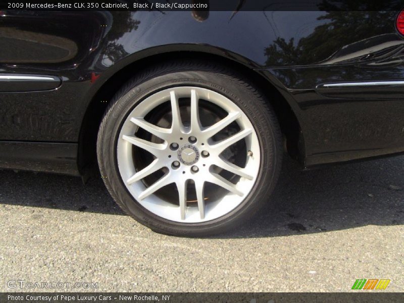 Black / Black/Cappuccino 2009 Mercedes-Benz CLK 350 Cabriolet