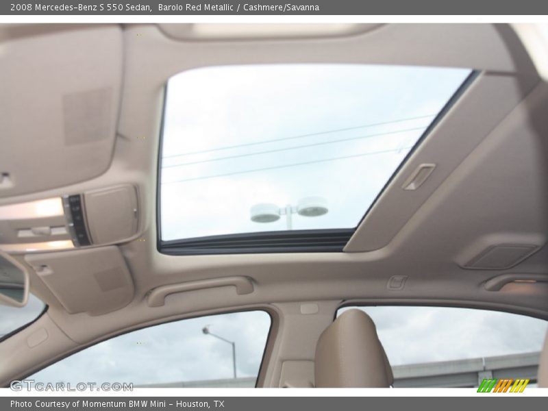 Barolo Red Metallic / Cashmere/Savanna 2008 Mercedes-Benz S 550 Sedan