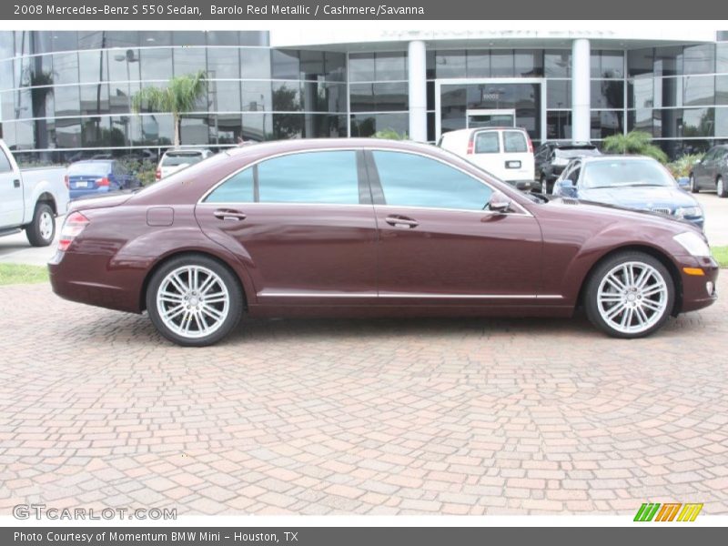 2008 S 550 Sedan Barolo Red Metallic