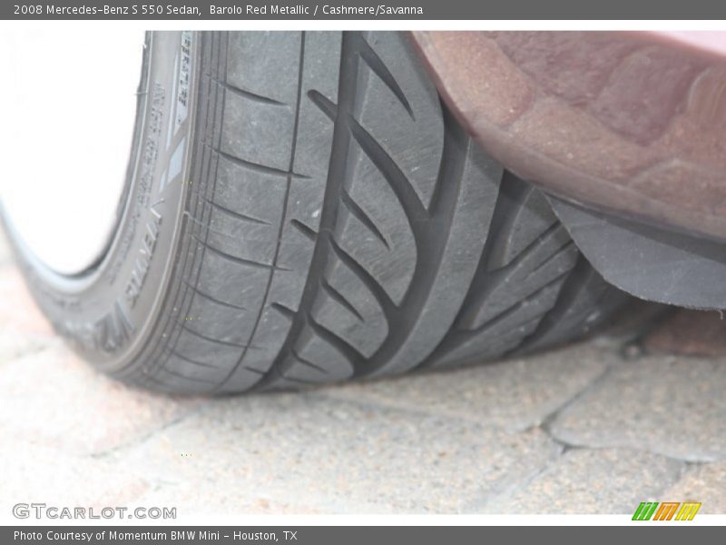 Barolo Red Metallic / Cashmere/Savanna 2008 Mercedes-Benz S 550 Sedan