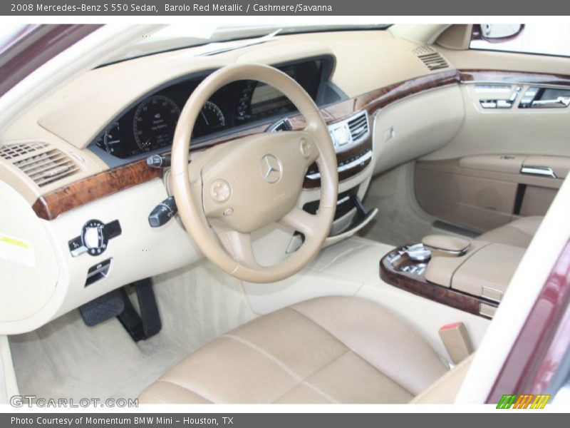  2008 S 550 Sedan Cashmere/Savanna Interior