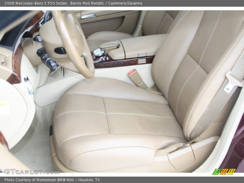  2008 S 550 Sedan Cashmere/Savanna Interior
