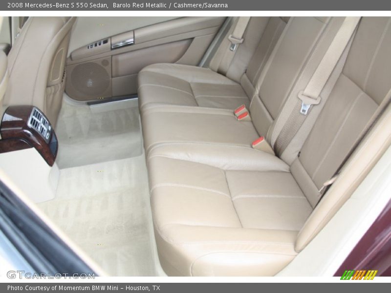  2008 S 550 Sedan Cashmere/Savanna Interior