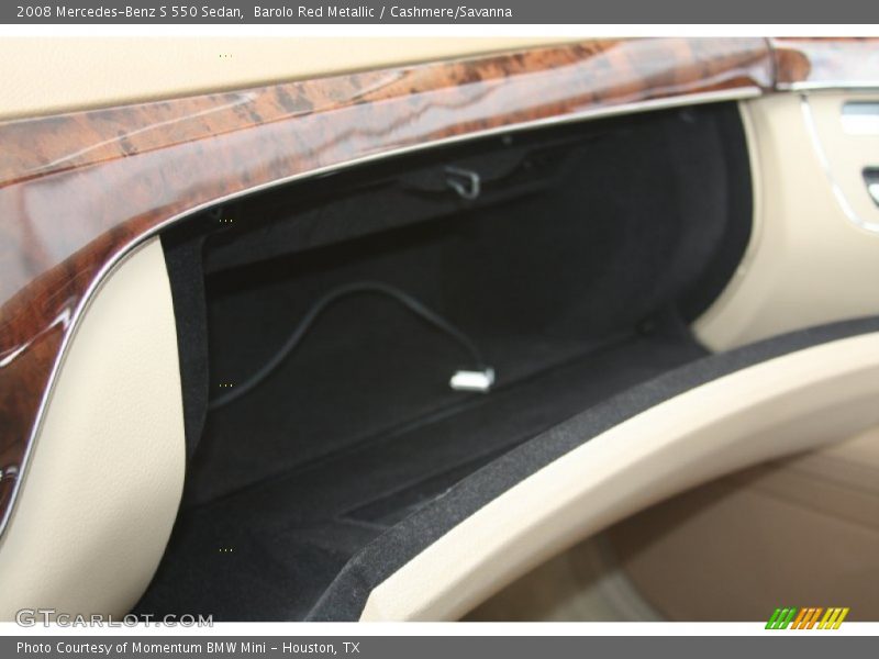 Barolo Red Metallic / Cashmere/Savanna 2008 Mercedes-Benz S 550 Sedan